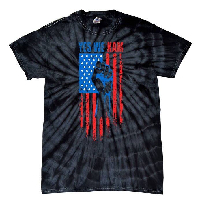 Yes We Kam Harris For President 2024 Political Election Premium Tie-Dye T-Shirt