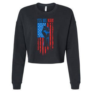 Yes We Kam Harris For President 2024 Political Election Premium Cropped Pullover Crew