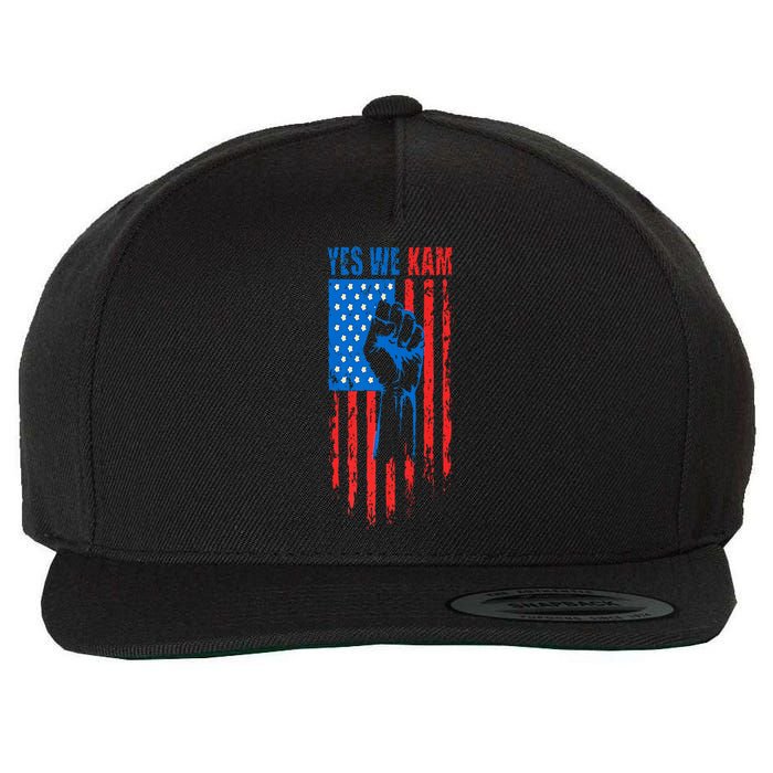 Yes We Kam Harris For President 2024 Political Election Premium Wool Snapback Cap