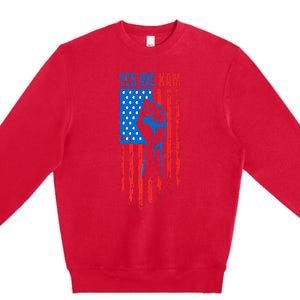 Yes We Kam Harris For President 2024 Political Election Premium Premium Crewneck Sweatshirt