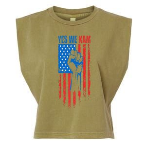 Yes We Kam Harris For President 2024 Political Election Premium Garment-Dyed Women's Muscle Tee