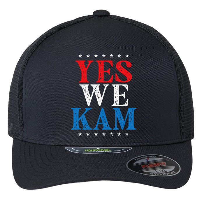 Yes We Kam Saying Quote Flexfit Unipanel Trucker Cap