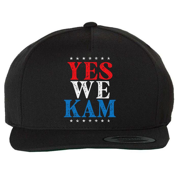 Yes We Kam Saying Quote Wool Snapback Cap