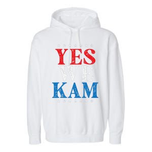 Yes We Kam Saying Quote Garment-Dyed Fleece Hoodie