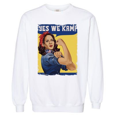 Yes We Kam Madam Harris Fun Garment-Dyed Sweatshirt