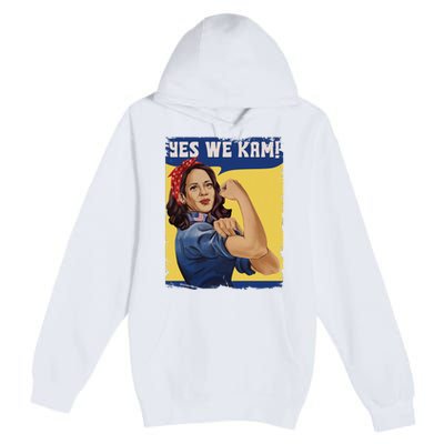 Yes We Kam Madam Harris Fun Premium Pullover Hoodie