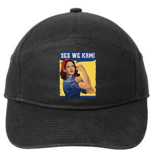 Yes We Kam Madam Harris Fun 7-Panel Snapback Hat