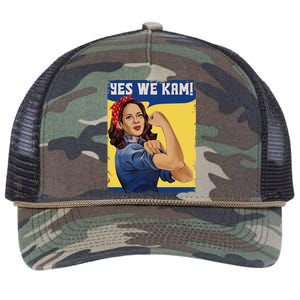 Yes We Kam Madam Harris Fun Retro Rope Trucker Hat Cap