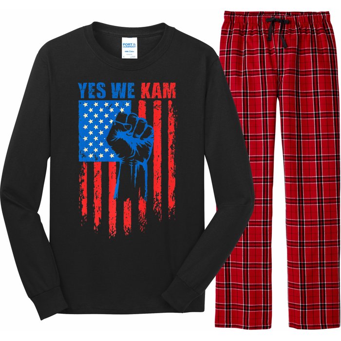 Yes We Kam Harris For Presiden Long Sleeve Pajama Set