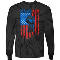 Yes We Kam Harris For Presiden Tie-Dye Long Sleeve Shirt