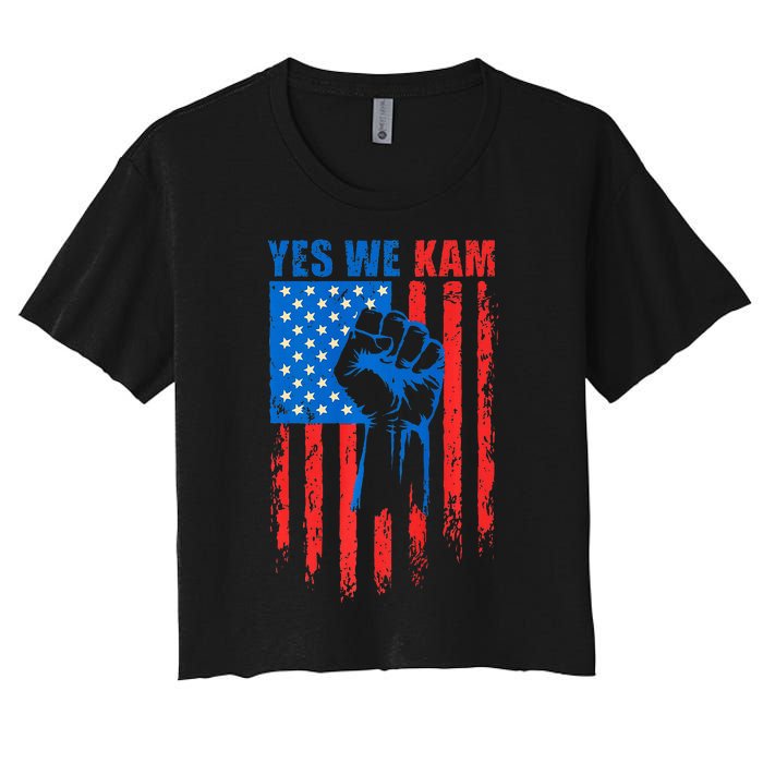 Yes We Kam Harris For Presiden Women's Crop Top Tee