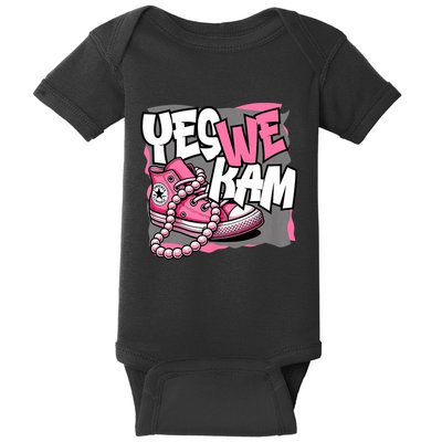 Yes We Kam Madam Shoes And Pearls 47th President Baby Bodysuit