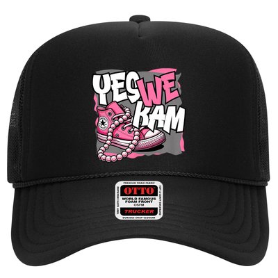 Yes We Kam Madam Shoes And Pearls 47th President Trucker Hat