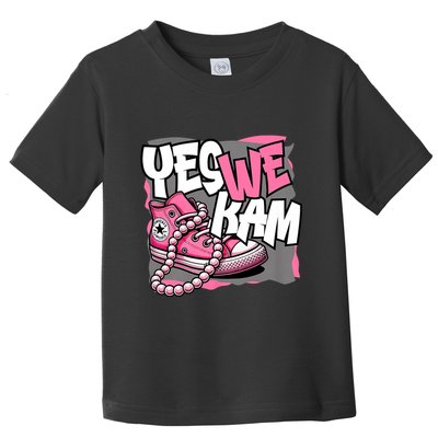 Yes We Kam Madam Shoes And Pearls 47th President Toddler T-Shirt