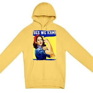 Yes We Kam Madam Harris Funny Premium Pullover Hoodie