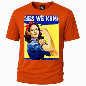 Yes We Kam Madam Harris Funny Cooling Performance Crew T-Shirt