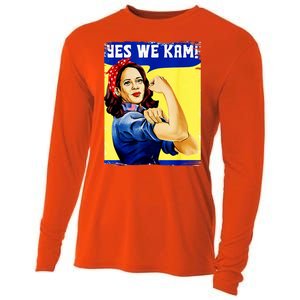 Yes We Kam Madam Harris Funny Cooling Performance Long Sleeve Crew