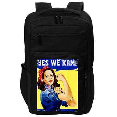 Yes We Kam Madam Harris Funny Impact Tech Backpack