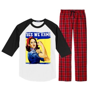 Yes We Kam Madam Harris Funny Raglan Sleeve Pajama Set