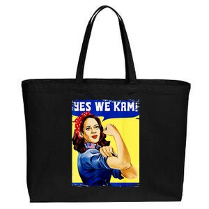 Yes We Kam Madam Harris Funny Cotton Canvas Jumbo Tote