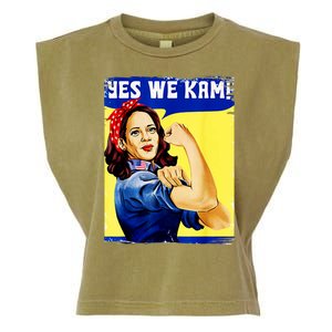 Yes We Kam Madam Harris Funny Garment-Dyed Women's Muscle Tee