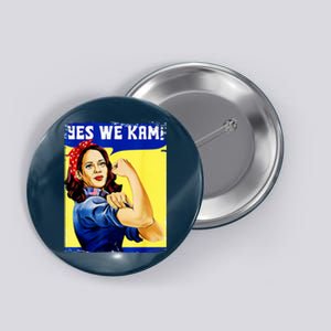 Yes We Kam Madam Harris Funny Button