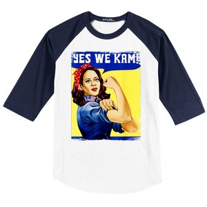 Yes We Kam Madam Harris Funny Baseball Sleeve Shirt