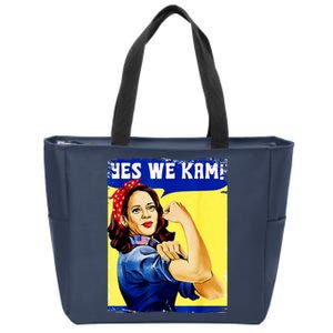 Yes We Kam Madam Harris Funny Zip Tote Bag