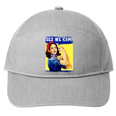 Yes We Kam Madam Harris Funny 7-Panel Snapback Hat