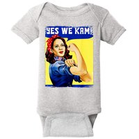 Yes We Kam Madam Harris Funny Baby Bodysuit