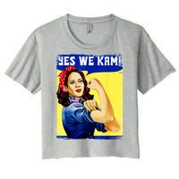 Yes We Kam Madam Harris Funny Women's Crop Top Tee