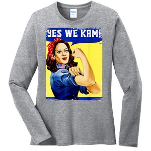 Yes We Kam Madam Harris Funny Ladies Long Sleeve Shirt