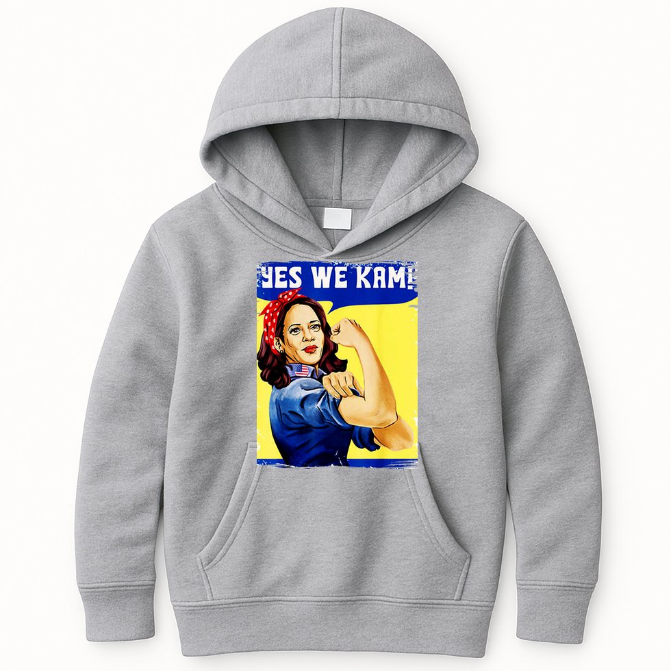 Yes We Kam Madam Harris Funny Kids Hoodie