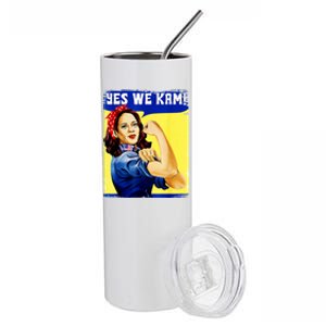 Yes We Kam Madam Harris Funny Stainless Steel Tumbler