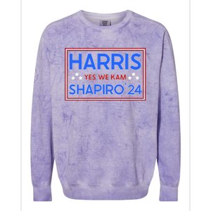 Yes We Kam Harris Shapiro 24 Colorblast Crewneck Sweatshirt