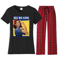 Yes We Kam Madam Harris Fun Women's Flannel Pajama Set