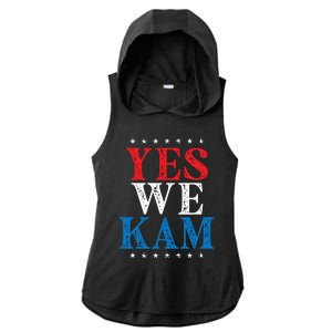 Yes We Kam Ladies PosiCharge Tri-Blend Wicking Draft Hoodie Tank