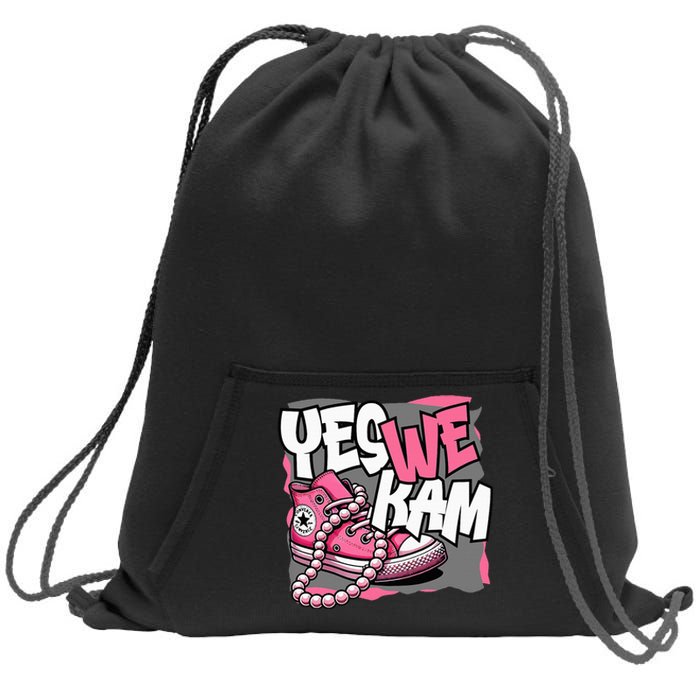 Yes We Kam Chucks And Pearls Sweatshirt Cinch Pack Bag