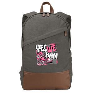 Yes We Kam Chucks And Pearls Cotton Canvas Backpack