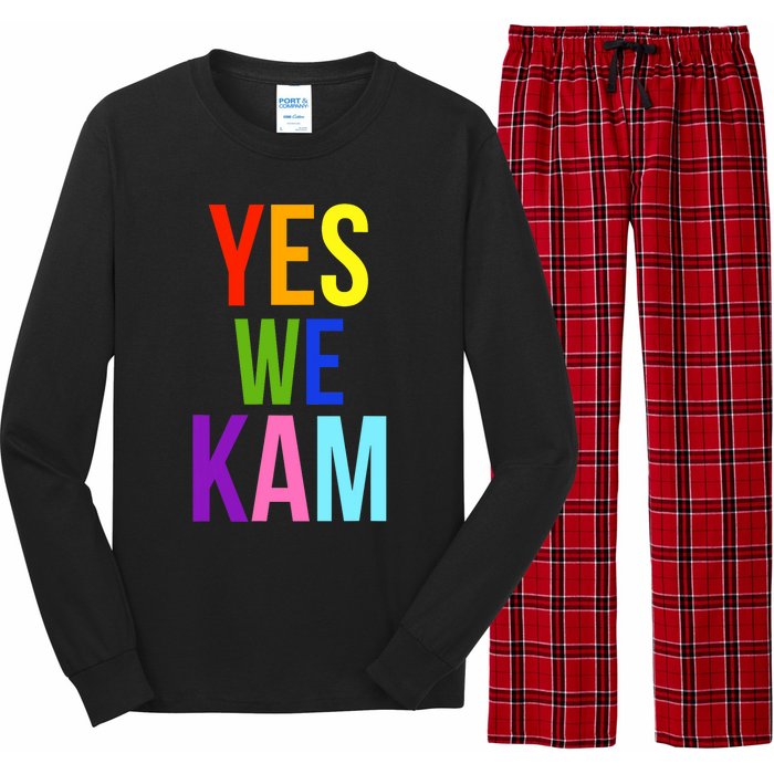 Yes We Kam Democrat Party Kamala Hariss Vote 2024 Long Sleeve Pajama Set