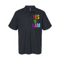 Yes We Kam Democrat Party Kamala Hariss Vote 2024 Softstyle Adult Sport Polo