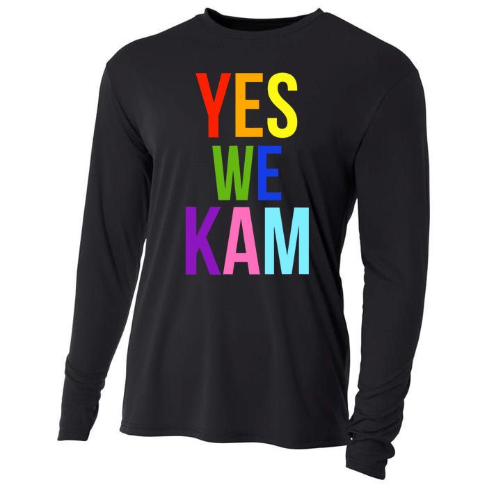 Yes We Kam Democrat Party Kamala Hariss Vote 2024 Cooling Performance Long Sleeve Crew