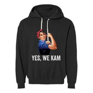 Yes We Kam 2024 Kamala Harris For President Elect Campaign Garment-Dyed Fleece Hoodie