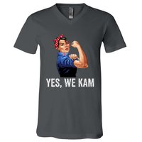 Yes We Kam 2024 Kamala Harris For President Elect Campaign V-Neck T-Shirt