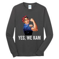 Yes We Kam 2024 Kamala Harris For President Elect Campaign Tall Long Sleeve T-Shirt