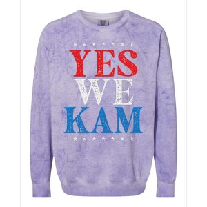 Yes We Kam Saying Quote Colorblast Crewneck Sweatshirt