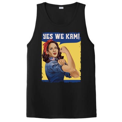 Yes We Kam! Inspirational Kamala Harris 2024 PosiCharge Competitor Tank