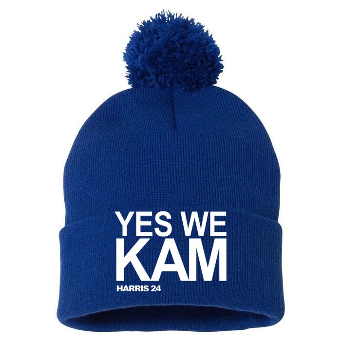 Yes We Kam Harris 2024 Pro Kamala Pom Pom 12in Knit Beanie