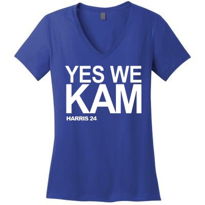 Yes We Kam Harris 2024 Pro Kamala Women's V-Neck T-Shirt