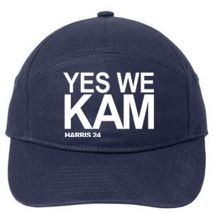 Yes We Kam Harris 2024 Pro Kamala 7-Panel Snapback Hat